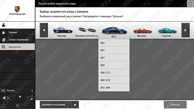 Диагностика Porsche Сканер для диагностики Porsche