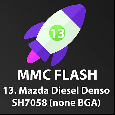 Модуль 13 MMC Flash, Mazda Diesel Denso SH7058 (none BGA) Модуль 13 MMC Flash, Mazda Diesel Denso SH7058 (none BGA)