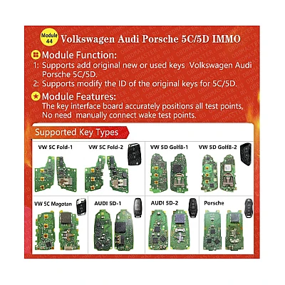 Модуль 44 ACDP for Audi VW Porsche 5C/5D IMMO add keys для ACDP Модуль 44 ACDP for Audi VW Porsche 5C/5D IMMO add keys для ACDP