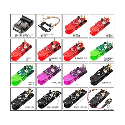 GODIAG 14-in-1 — комплект адаптеров для чтения ключей BMW BDC2/BDC3, VAG 5C/5D, Audi и Porsche GODIAG 14-in-1 — комплект адаптеров для чтения ключей BMW BDC2/BDC3, VAG 5C/5D, Audi и Porsche