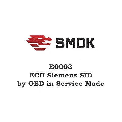 E0003 ECU Siemens SID by OBD in Service Mode E0003 ECU Siemens SID by OBD in Service Mode