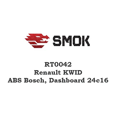 RT0042 Renault KWID ABS Bosch, Dashboard 24c16 RT0042 Renault KWID ABS Bosch, Dashboard 24c16