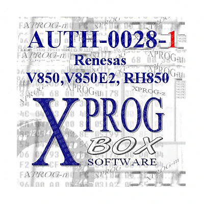 Авторизация XPROG AUTH-0028-1 для Renesas V850 и RH850 Авторизация XPROG AUTH-0028-1 для Renesas V850 и RH850