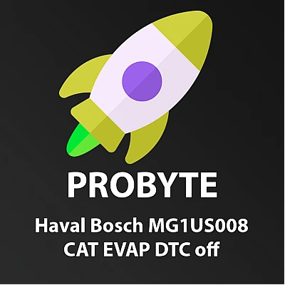 Модуль ProByte FULL Haval Bosch MG1US008 CAT EVAP DTC off Модуль ProByte FULL Haval Bosch MG1US008 CAT EVAP DTC off