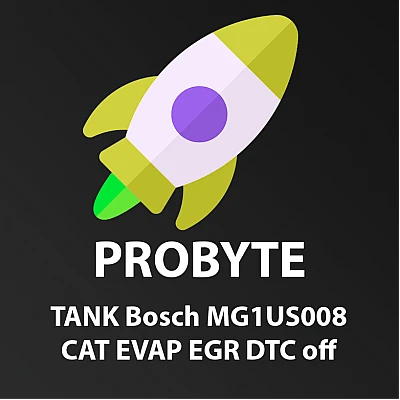 Модуль ProByte FULL TANK Bosch MG1US008 CAT EVAP EGR DTC off Модуль ProByte FULL TANK Bosch MG1US008 CAT EVAP EGR DTC off